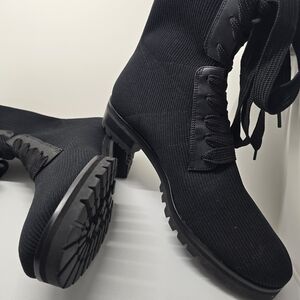 Kate Spade Black Lace Up Boots